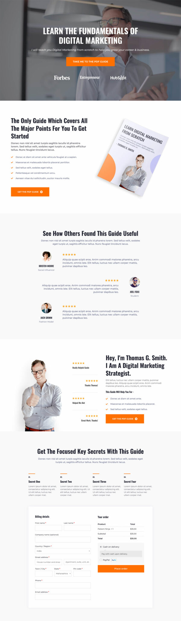 Digital Marketing Checkout
