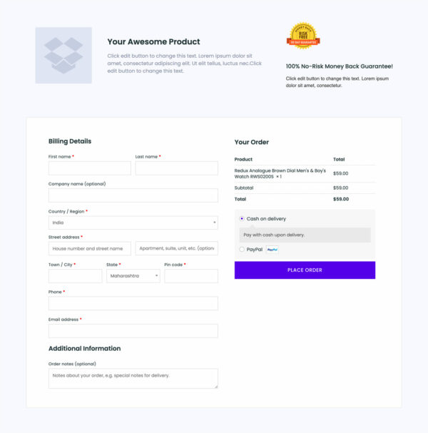 Landing Page