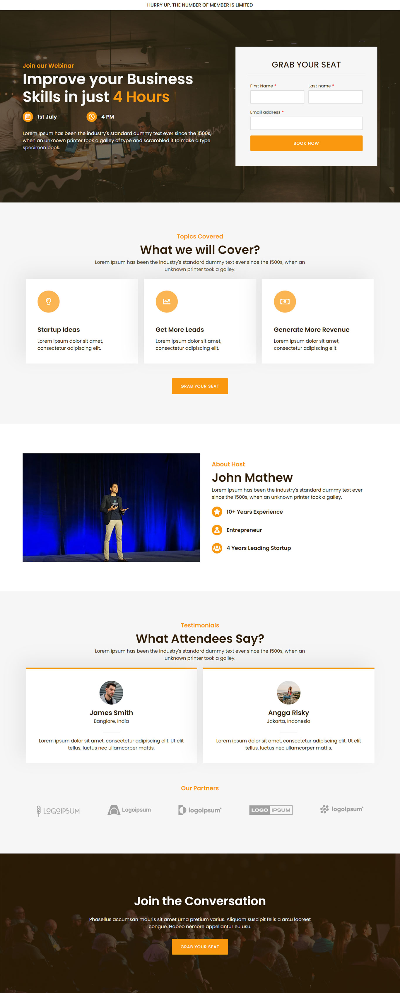 Webinar Optin