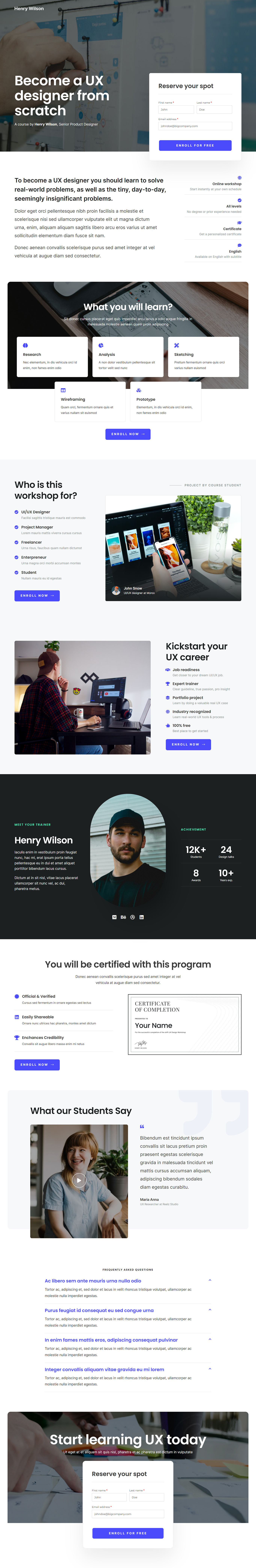 Online Workshop Optin