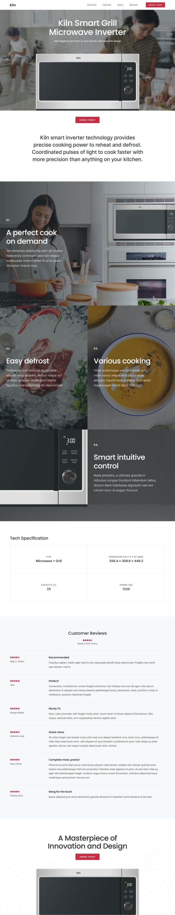 Microwave Sales Landing
