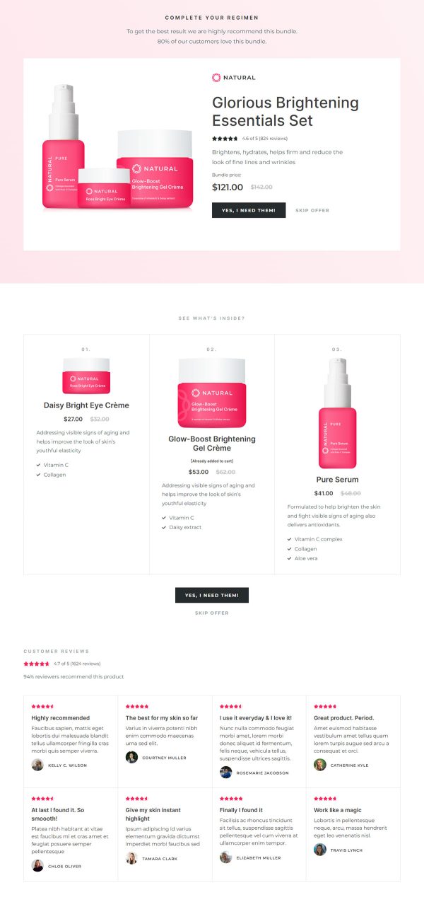 Brightening Gel Upsell