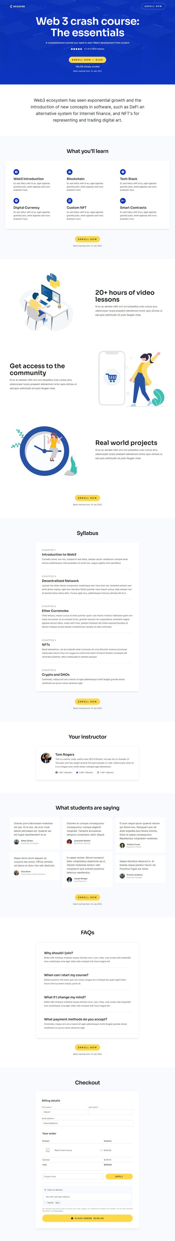 Web3 Crash Course template screenshot