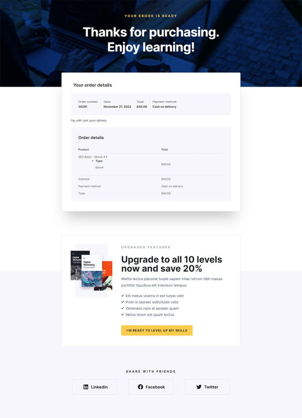 Online Marketing eBook Thank You