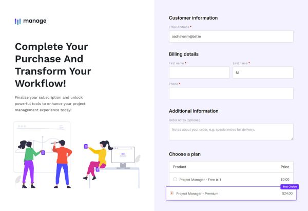 Project Manager Software Checkout