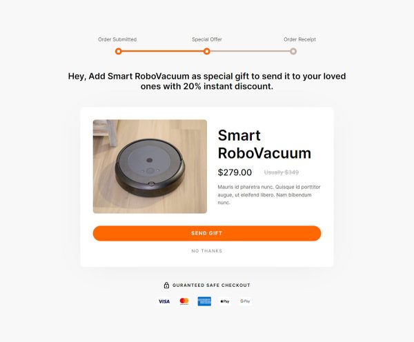 RoboVacuum Upsell