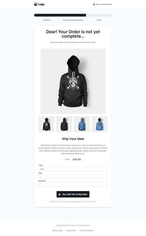 Store Checkout Upsell 03