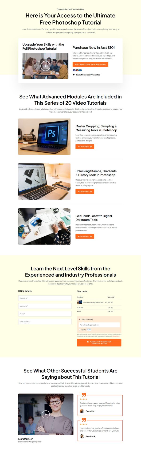 Learn Photoshop Checkout