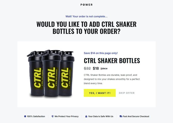 Whey Protein Upsell