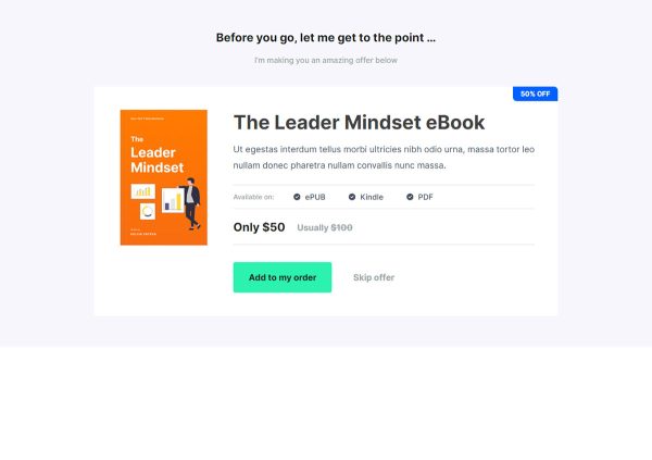 Business Hacks eBook Downsell