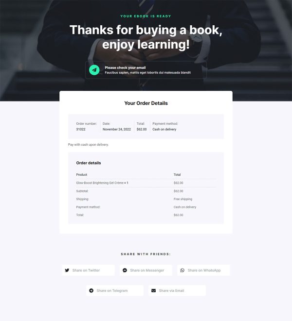 Business Hacks eBook Thank You
