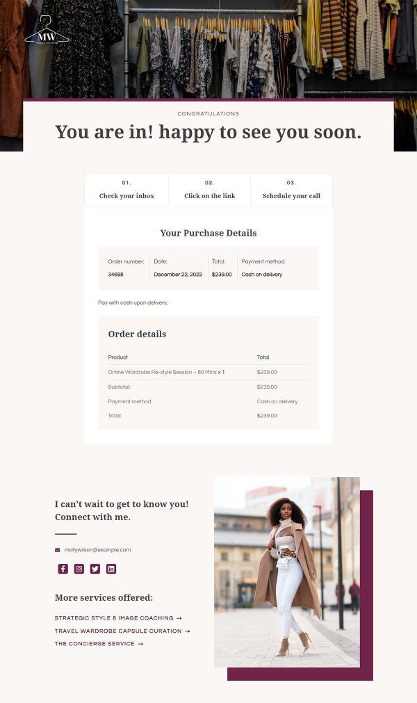 Image Consultant Thank you